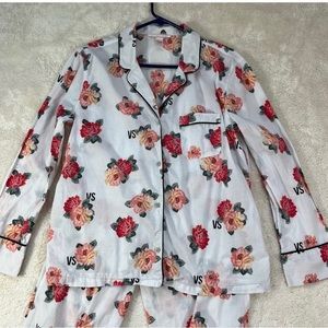Victoria Secret floral cotton pajamas. Excellent condition. No rips or stains.